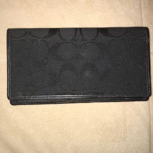 Coach checkbook holder